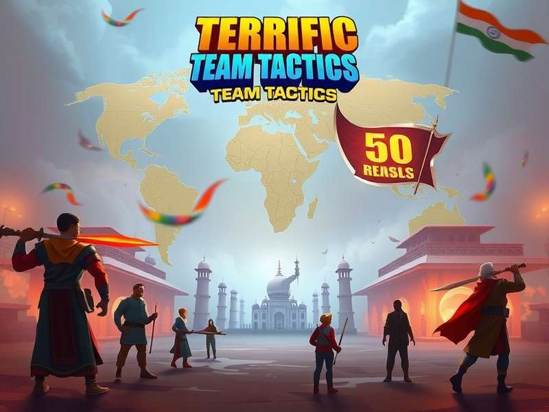 Terrific Team Tactics Game World Map - Indian-Inspired Locations